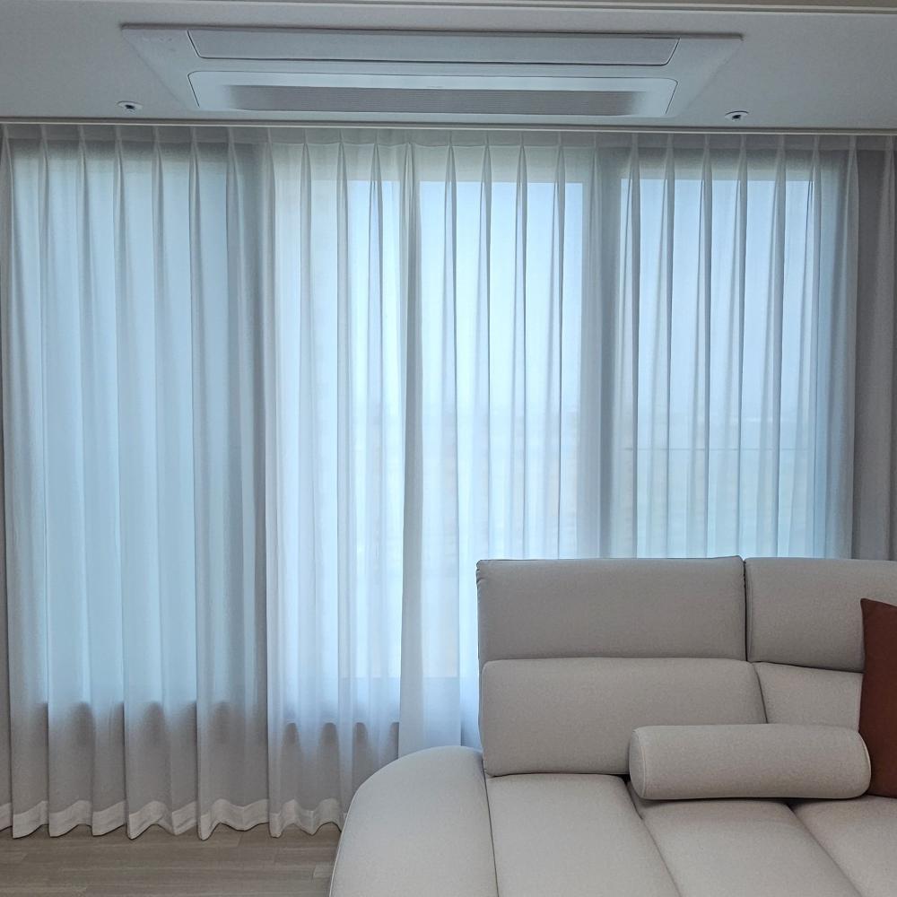 아파트 홈스타일링! 커튼부터 실사롤스크린까지 완벽 시공