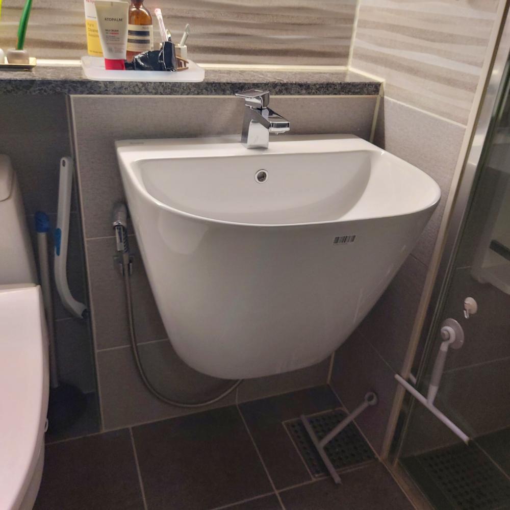 세면대 신규설치