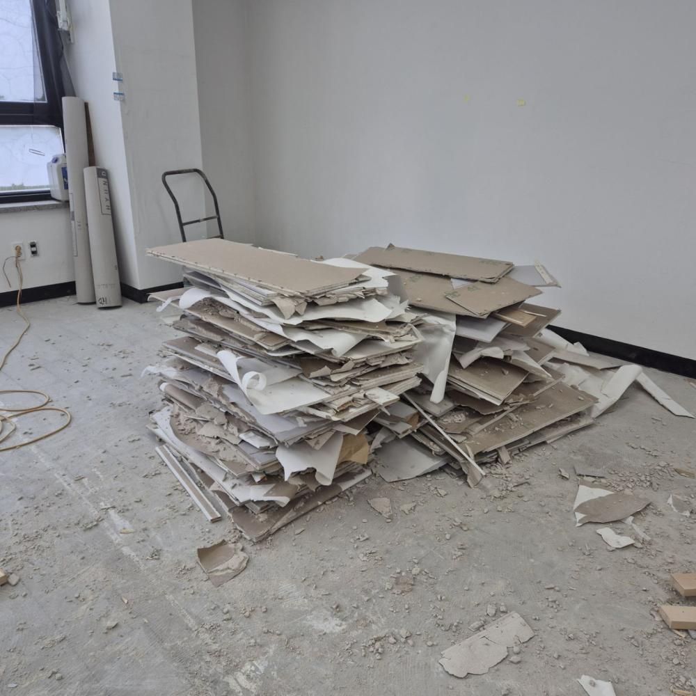 경기 오산 가벽 석고보드 수거작업