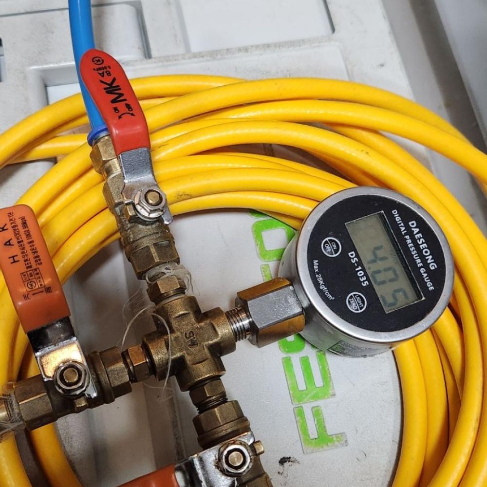 다세대주택 분배기이중배과루수작업