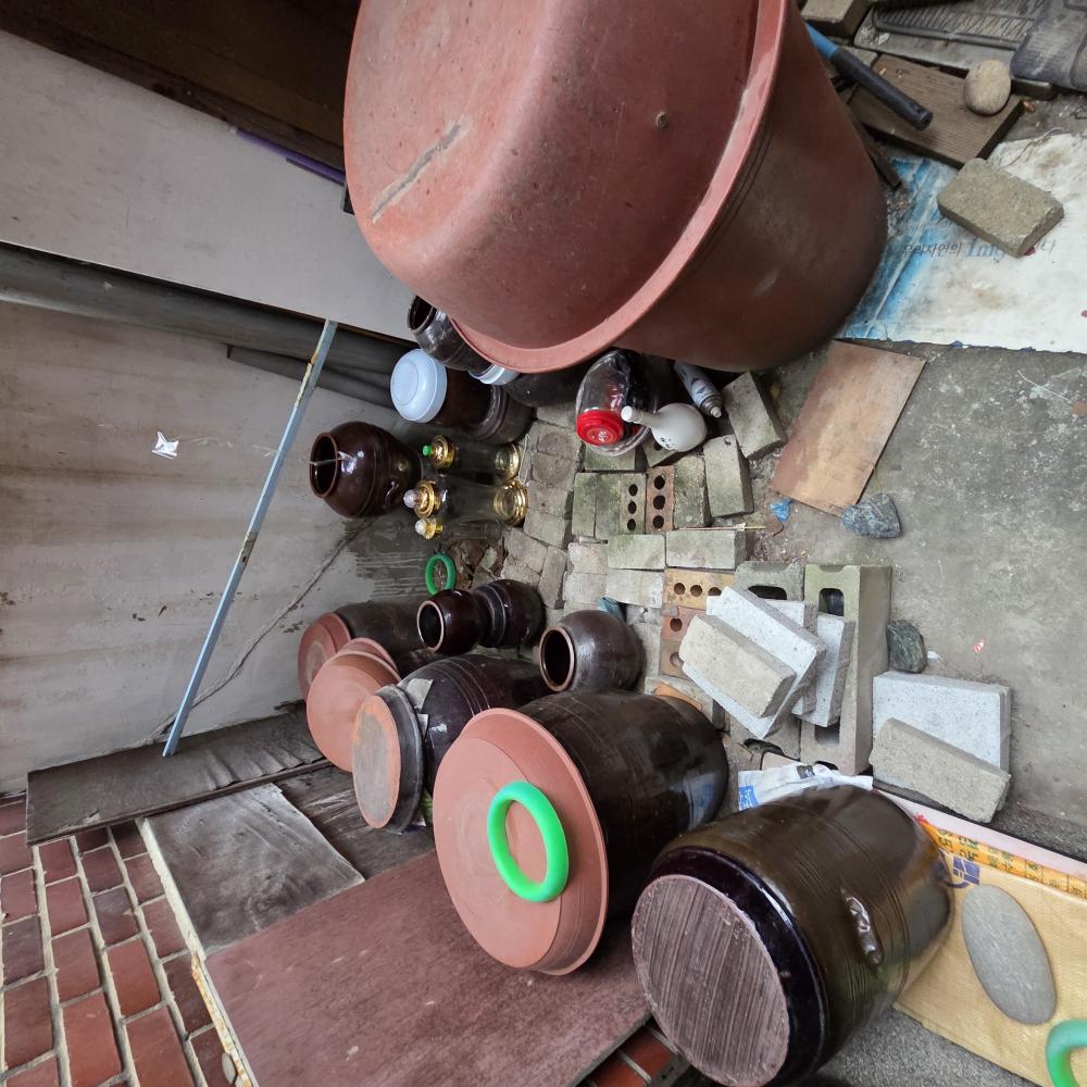 마당정리, 창고정리, 화분,화단버리기 작업 마무리