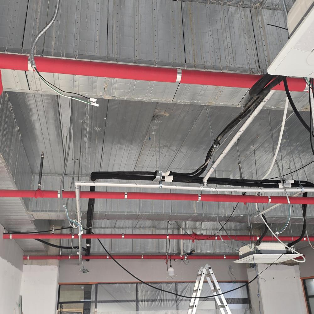 노출 스프링클러 설비