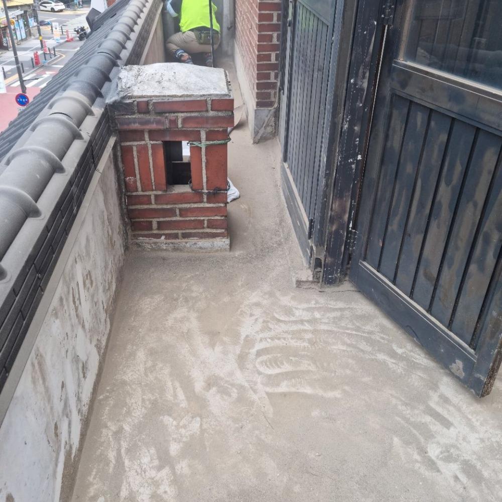 주택 옥상방수 현장입니다