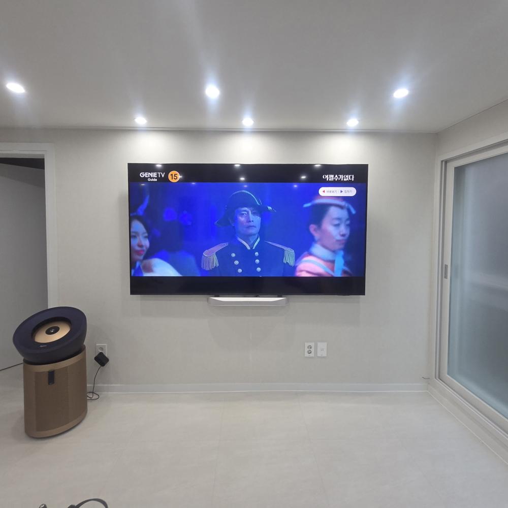 강서구 내발산동 벽걸이티비 설치후 외부광케이블 선정리요청