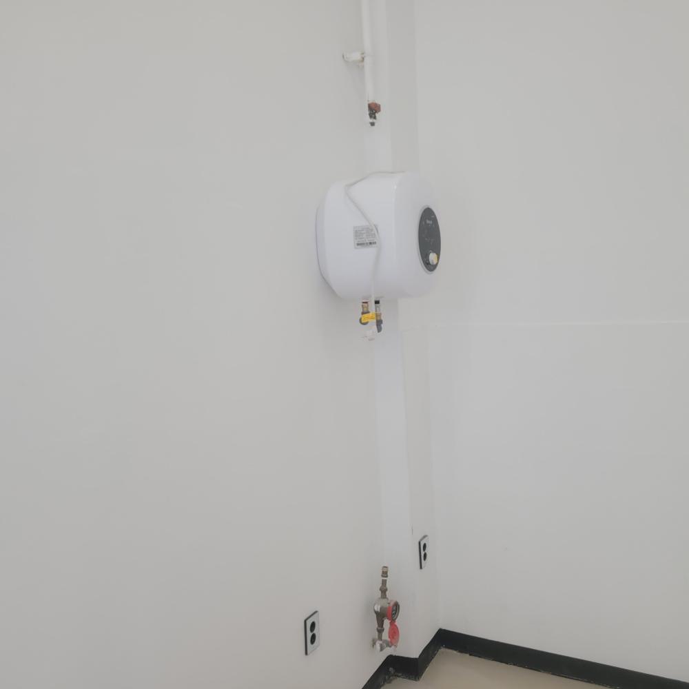 상가 상,하수 건식 설비 및 온수기설치